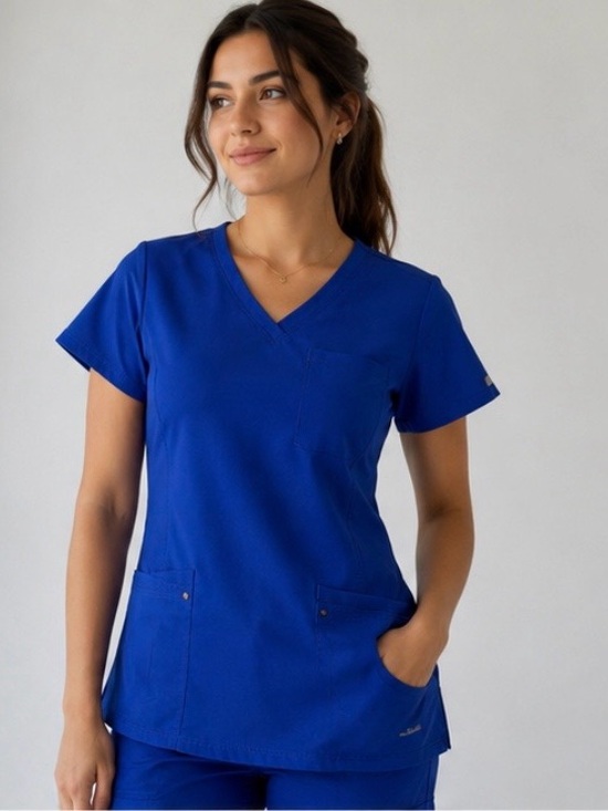 healing hands Tops - healing hands Royal Blue V-Neck Scrub Top